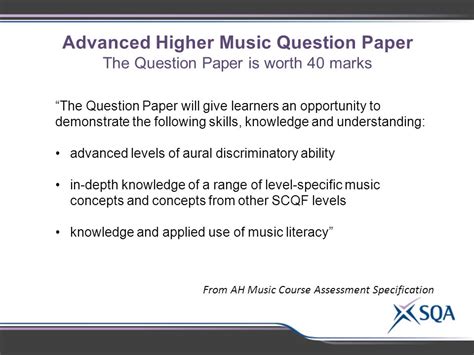 advanced higher course spec
