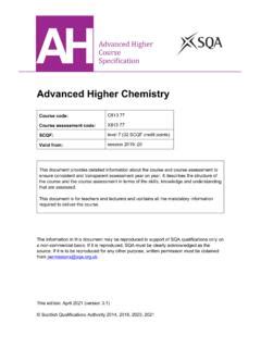 advanced higher course specification