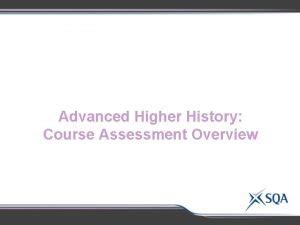 advanced higher history course specification