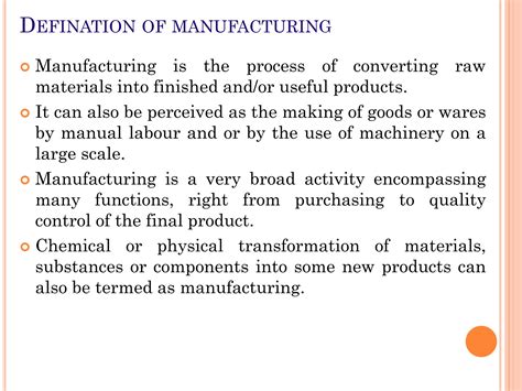 Advanced Manufacturing Process Introduction