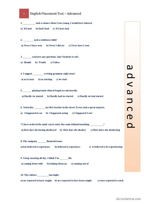 advanced placement test sample questions
