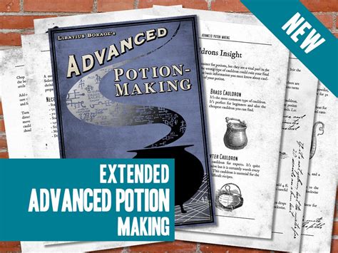 Advanced Potion Making Pages Printable