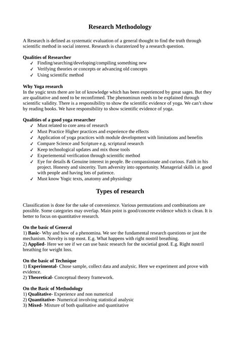 advanced research methodology notes pdf
