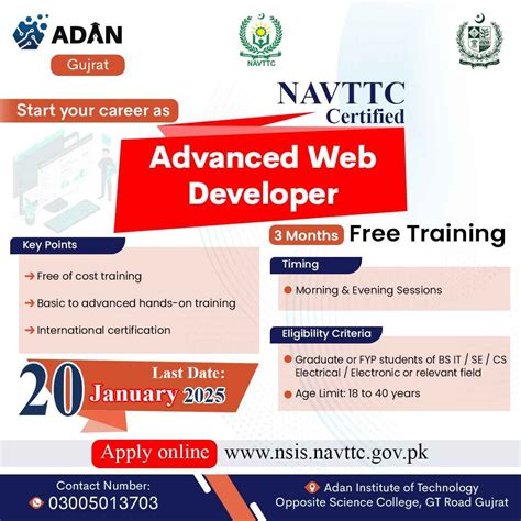 advanced web application development navttc