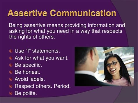 advantage of assertive communication style