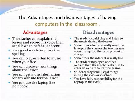 advantages and disadvantages of computer for students