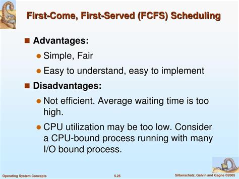 advantages and disadvantages of first come first serve scheduling algorithm