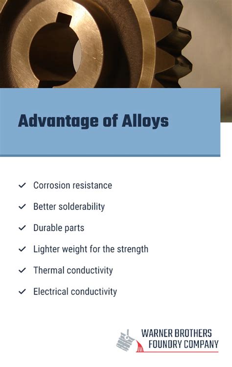 advantages of alloys over pure metal