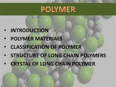 advantages of polymers slideshare