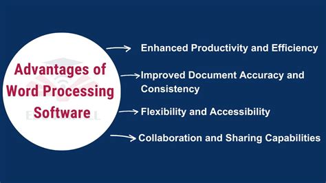 advantages of using word processing application
