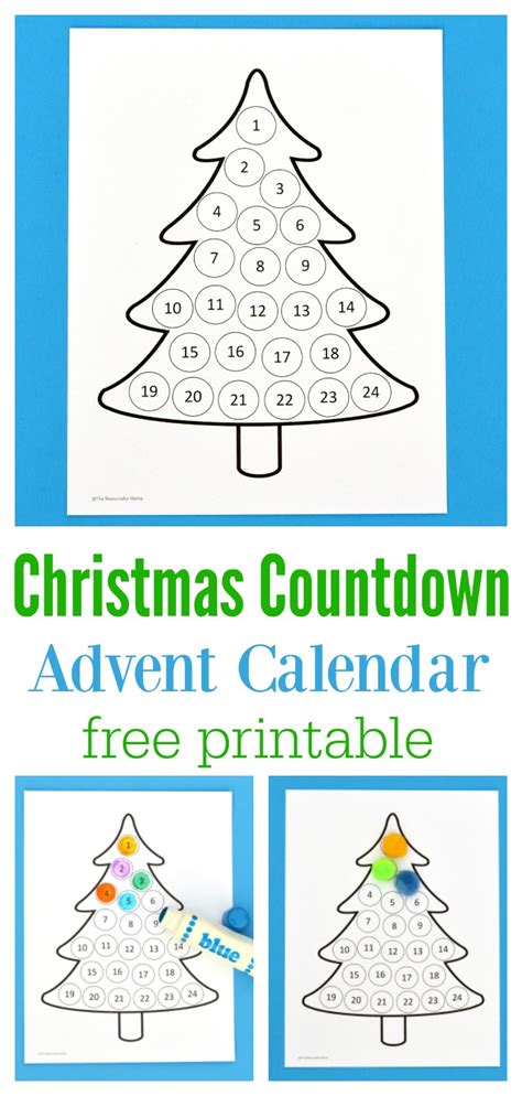 Advent Calendar Countdown Printable