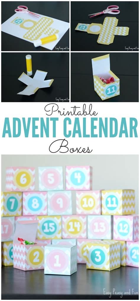 Advent Calendar Printable Boxes