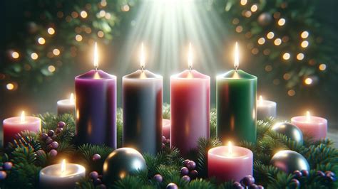 Advent Candles Lit In Order