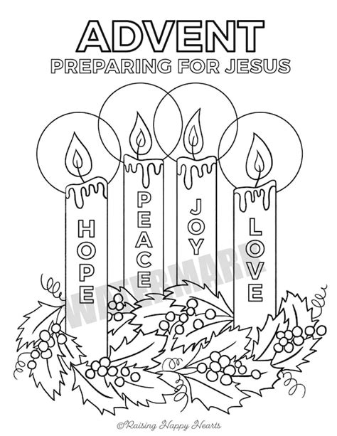 Advent Coloring Pages Printable