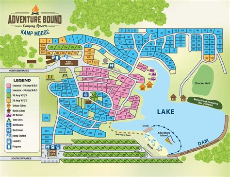 adventure bound campground map