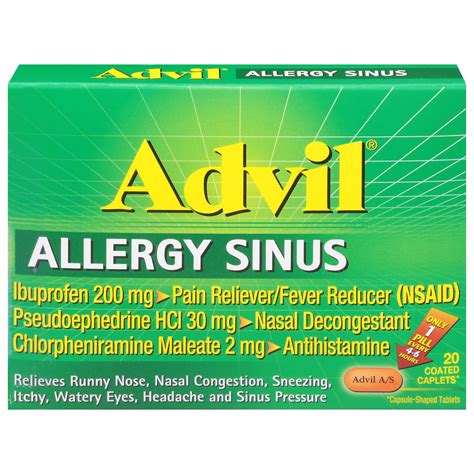 Relieve Sinus Symptoms with Advil Allergy Sinus Relief
