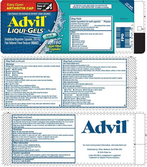Advil Liquid Ingredients