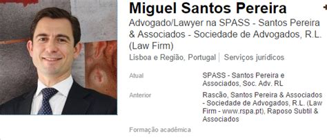 advogado miguel santos pereira