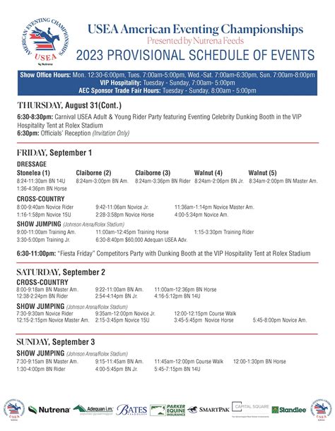 aea conference 2023 schedule