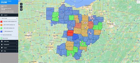 aep ohio power outage map