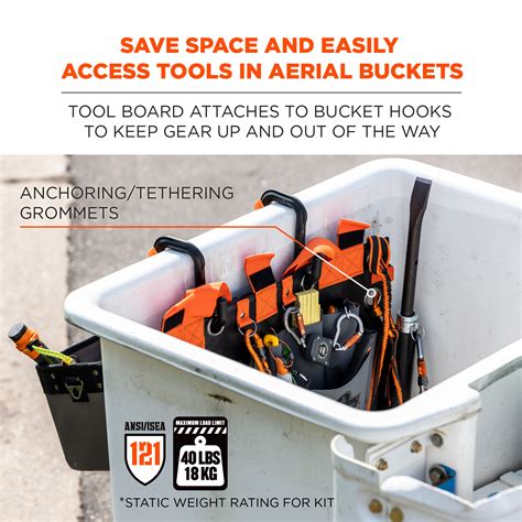 aerial bucket tool board