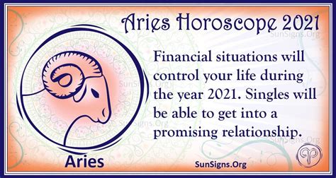 Aeries Horoscope 2021