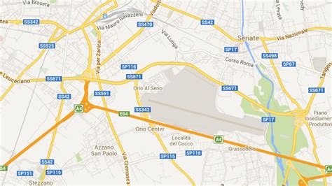 aeroporto bergamo orio al serio google maps