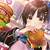 aesthetic anime girl eating food