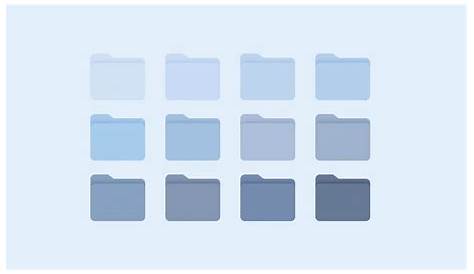 Desktop Folder Icons Customisable Icons Blue Pack Windows | Etsy in