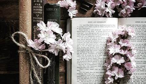 Vintage Book and Flowers Book flowers, Creative photography, Book