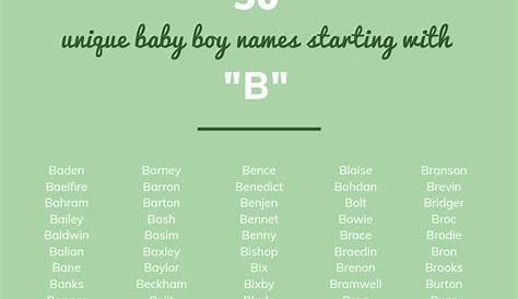 Name List For Boys Choosing a middle name for your baby boy requires