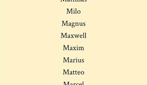 Baby Boys A Letter Names