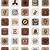 aesthetic brown icons