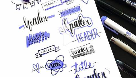 Easy Bullet Journal Headers & Banners (15 Tutorials Anyone Can Follow