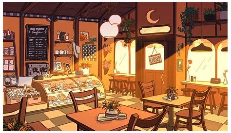 Coffee Shop Anime Cafe Background Coffee Bars Elecrisric