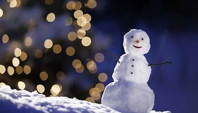 Aesthetic Christmas Wallpaper Snowman