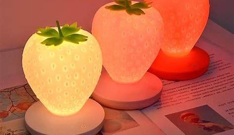 Strawberry Cute Touch Lamp Strawberry Lamp Home Decor Etsy in 2021