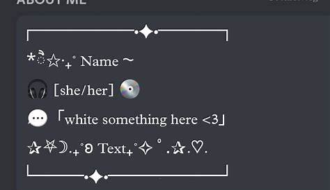 Discord Introduction Template Aesthetic
