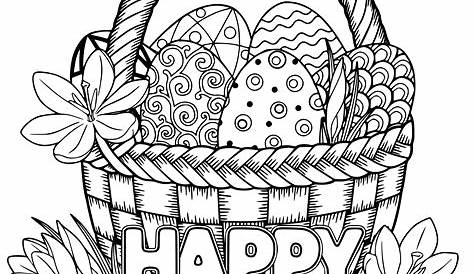 Easy Easter Coloring Pages For Adults artfidgety