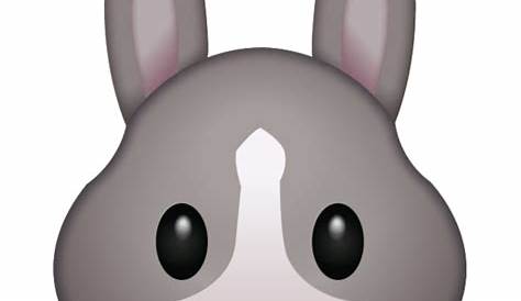 Download Rabbit Face Emoji Rabbit Emoji Transparent PNG 600x600