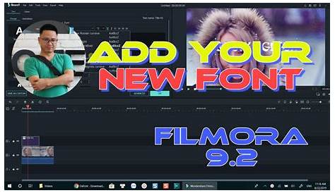 Aesthetic font in Filmora shofiesm YouTube