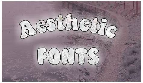 aesthetic fonts part 1 Aesthetic fonts, Dafont fonts, Dafont