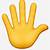 aesthetic hand emoji
