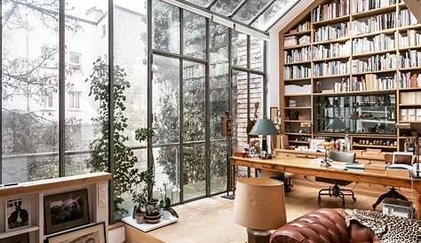 Modern home library aesthetic Modern home