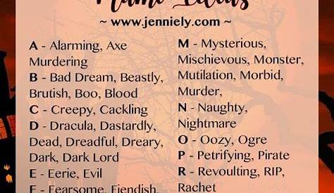 Horror Usernames 1200+ catchy and Scary Names