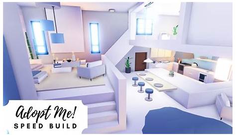 Aesthetic Blue Tiny Home Speed Build 🦋 Roblox Adopt Me! YouTube
