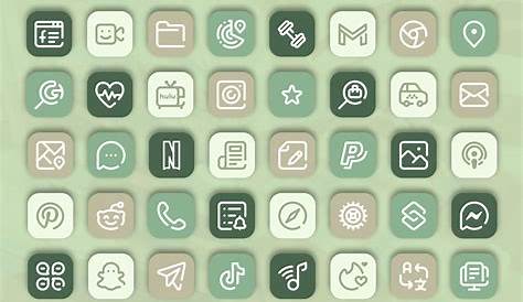 60 Aesthetic Icons Green davidbabtistechirot