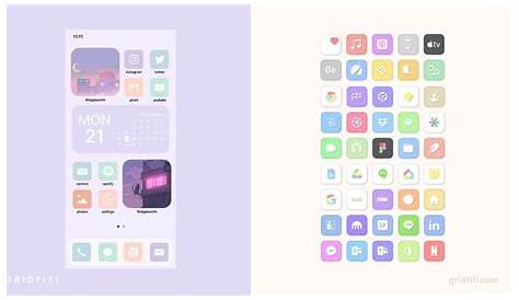 NEON iOS icon Pack, Aesthetic iPhone iOS 14, Realistic Neon Light