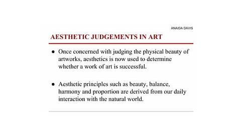 Aesthetic judgement Roger Scruton Roger scruton, Aesthetic, Judgement