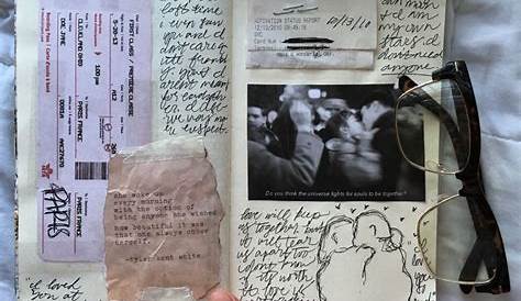 Aesthetic notebook art journal handmade small junk journal Etsy